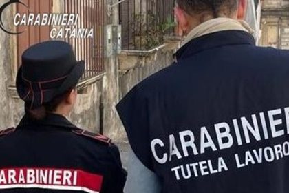 carabinieri della stazione di pedara e nucleo ispettorato del lavoro