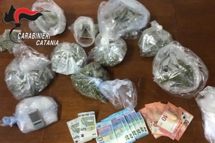 Catania. Nascondeva l’erba … nell’erba: arrestato.