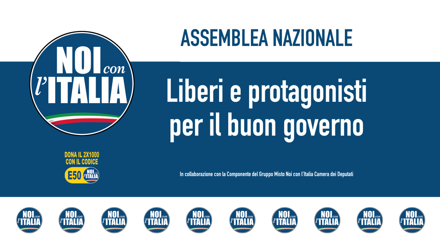 Noi con l'Italia ufficializza sostegno a Trantino.