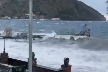 Lipari. Si contano danni nelle isole Eolie
