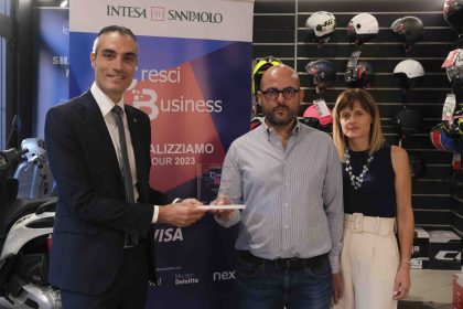 Motor Shop Brolo premiata. IntesaSP progetto: Crescibusiness