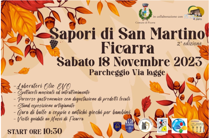 Ficarra. Sabato Sapori di San Martino tra tradizione e divertimento