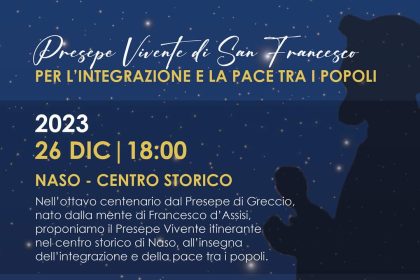 A Naso il 26 dicembre: Presepe vivente di San Francesco