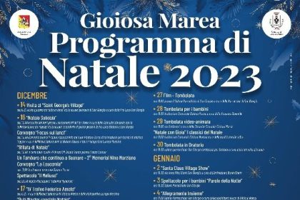 Gioiosa Marea. Cartellone eventi natalizi 2023