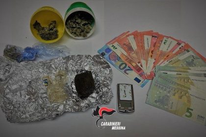 53enne messinese arrestato: teneva droga in casa
