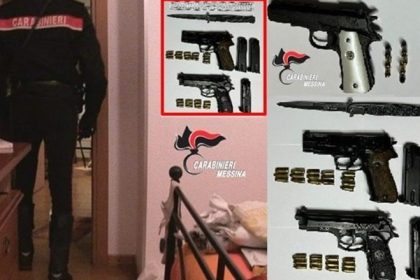Due i messinesi arrestati per armi clandestine detenute illegalmente