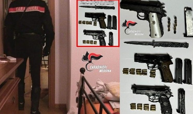 Due i messinesi arrestati per armi clandestine detenute illegalmente