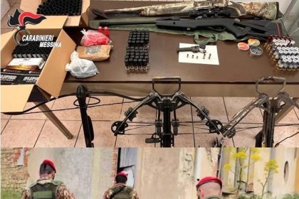 Francavilla di Sicilia: Armi illegali nascoste. Arrestato 23enne