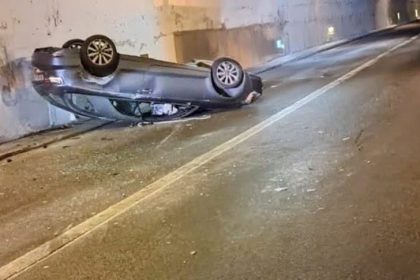Incidente notturno nella galleria Telegrafo sulla Messina-Palermo