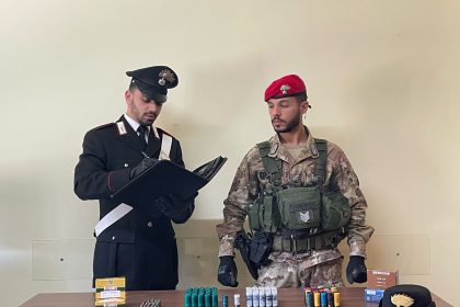 mazzarino sequestro munizioni