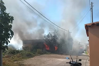 incendio casolare partinico
