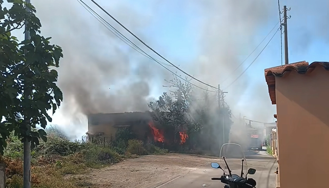incendio casolare partinico
