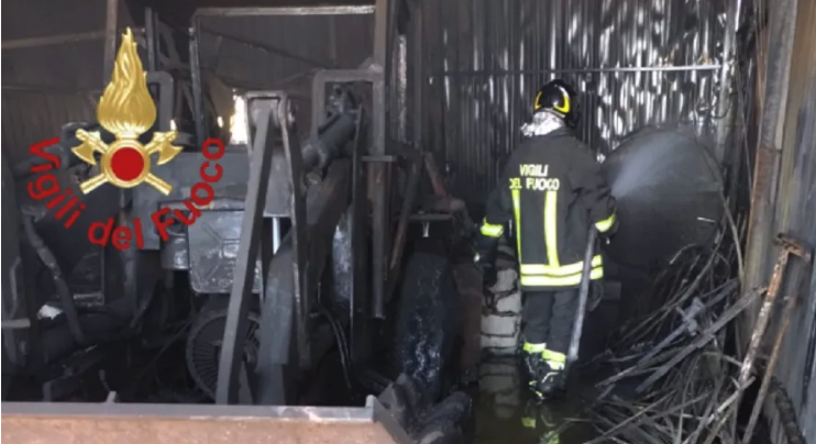 incendio barrafranca
