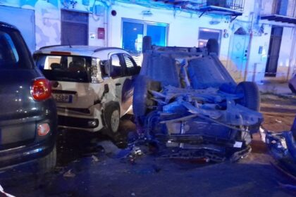 auto si ribalta a sant'erasmo
